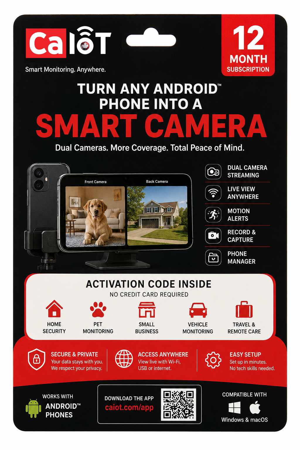 CaIoT Smart Camera Pass packaging